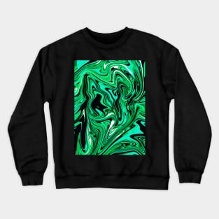 malachite pattern Crewneck Sweatshirt